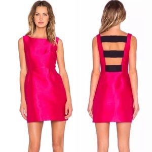 Kate Spade fushia pink cocktail dress with bow detail on back